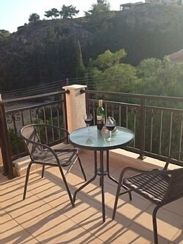 Chairs on front balcony