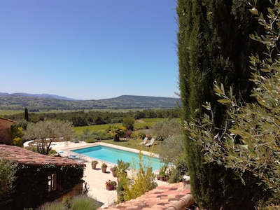 DROME-LIMIT VAUCLUSE-GÎTE WITH SWIMMING POOL - PANORAMIC VIEW