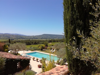 Drôme-LÍMITE CON -Gîte Vaucluse Piscina - Vista