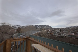 View of Mt Everts and park from upper deck