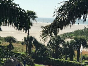 Beach and ocean, from the balcony.