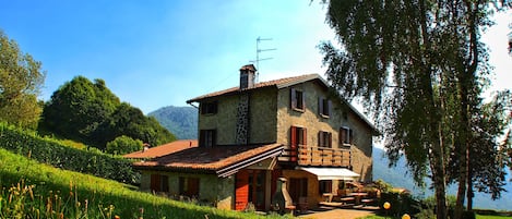 Vista della casa dal grande prato

House view, from the big garden