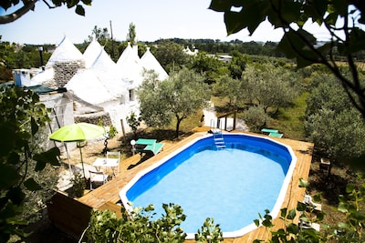 Authentischer Trulli mit Pool in Itria Valley Apulia