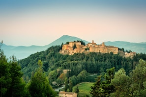 The idyllic, unspoiled medieval hill-top village of Montone