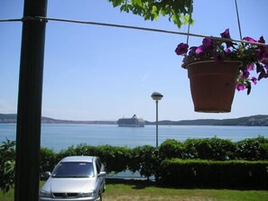 View from the ground floor terrace,sea is ZERO metres from the house