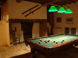 Pool room leading into the Bar