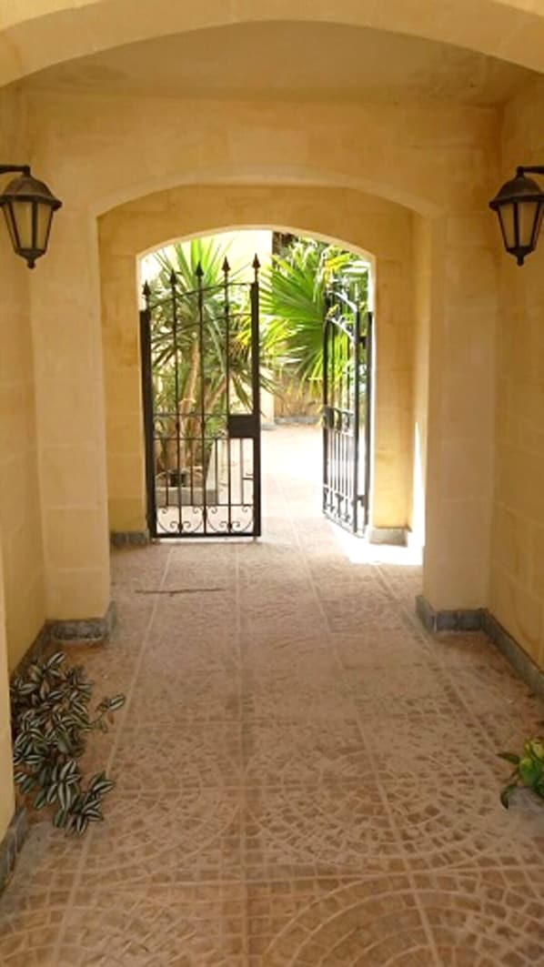 Entrance  to courtyard