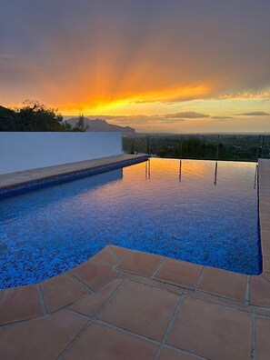 Night time sunset