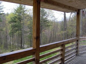 View From Porch with looking right deck is to the back left !