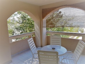 Apartments Vrtlici A1 - picture of terace with beautiful view on sand beach