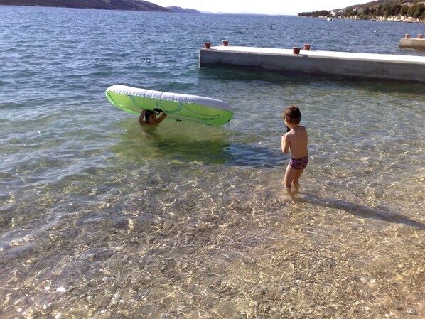 Sand Beach in front of house only 20 meters far children friendly