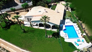 Aerial view of the property