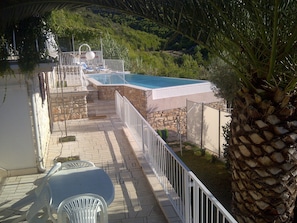 View to the pool