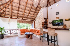 Bar area with TV to watch your sports!