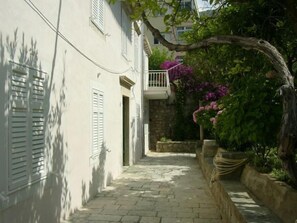 terrace and front garden