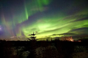 Taken from the porch in October. The Northern Lights can be very bright here.