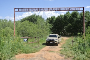 Entrance gate to property