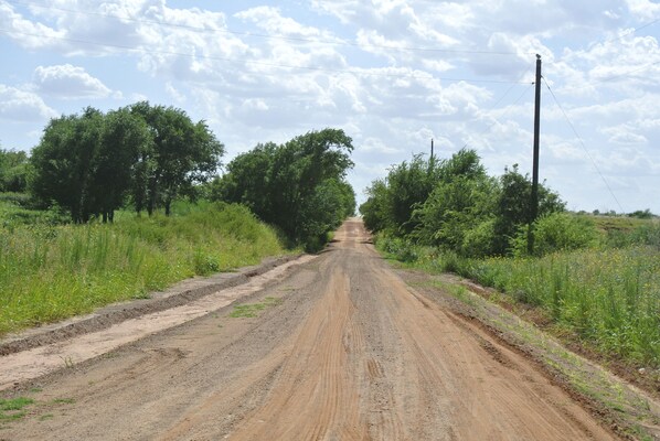 All weather road that leads to entrance gate.
