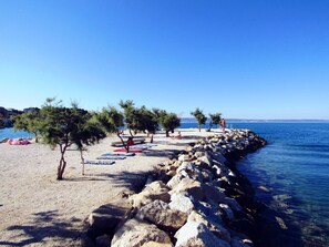 Local pebble beach - 350 meters from the apartment
