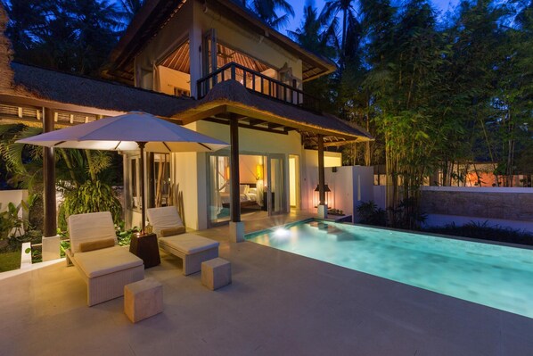 villa and private pool