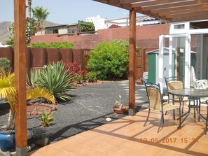 Before refurbishment of pool & terrace