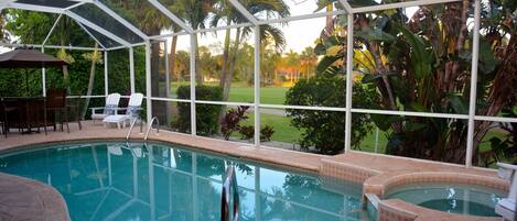 Pool and Hot Tub, Golf Course View