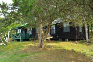 View of the Main House from cliffs.