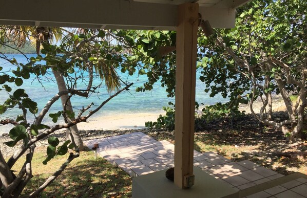 View of snorkel area from Tamarindo beach-house (for guests' use, not for rent)