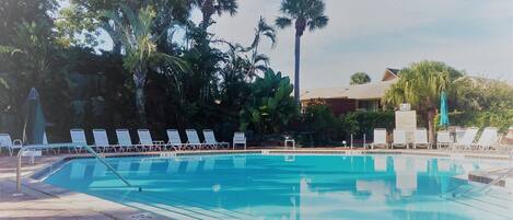 Fantastic resort pool next to award winner restaurant
