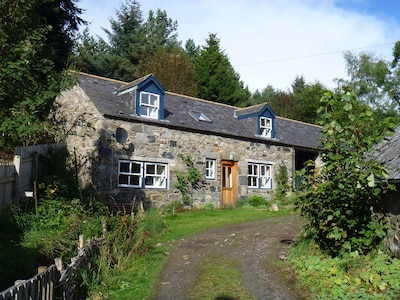 Self catering cottage on organic smallholding in Highland Perthshire