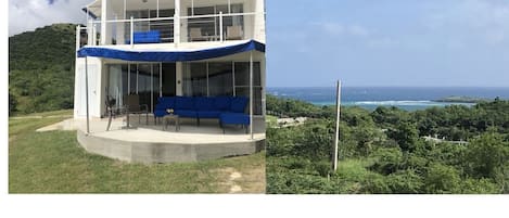 Zoni upper Breeze (up stairs condo) with ocean view from patio