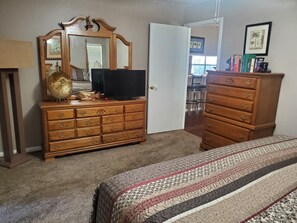 Master Bedroom  with TV in bedroom

