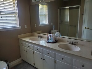 Master bathroom counter