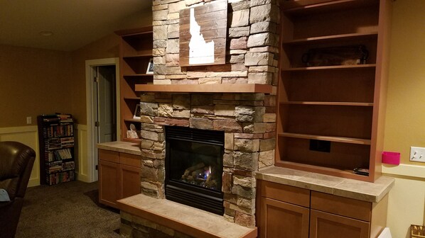 Fireplace in living room