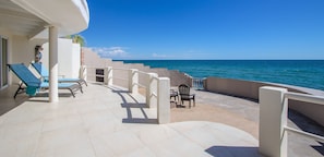 Your two terraces sit above the beach for added privacy and amazing views!