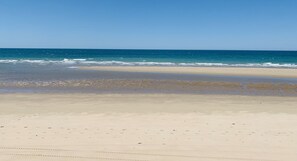 The pristine, sandy beach directly in front of Casita Carino = serenity & peace.