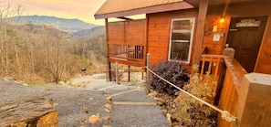 Walkway to the private grill & picnic area