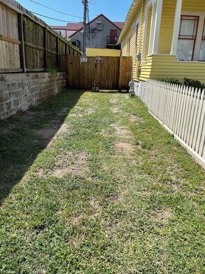 Free, on-site, off street parking.  