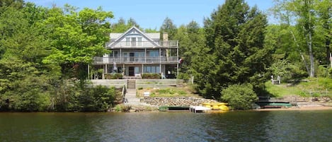 Front view of home from lake