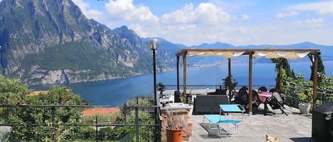 Terrace and view on Iseo Lake