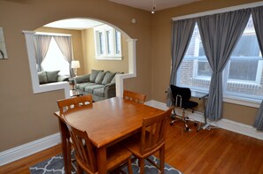 Bonus Room With Dining Table, Desk And Office Chair
