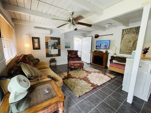 Open, bright and private cottage living space