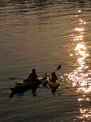 Beautiful sunsets on the lake