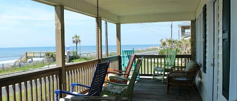 Stunning view of the Atlantic Ocean from the front porch!