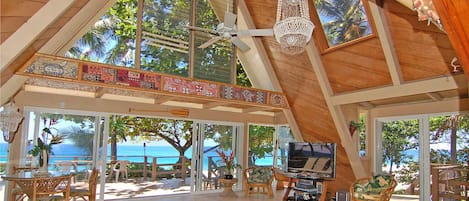 The View From The Living Room Looking Towards The Beach And Ocean...