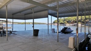 Covered Dock, Swim Platform and Ladder! Hard to leave this spot! 