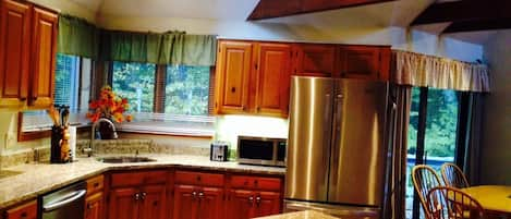 New kitchen with granite tops