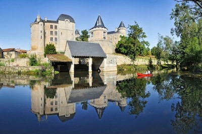 Step back in time,beautiful restored village property in the centre of Verteuil.