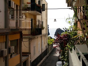 Blick von der Unterkunft