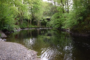 Beautiful River view from the cabin decking